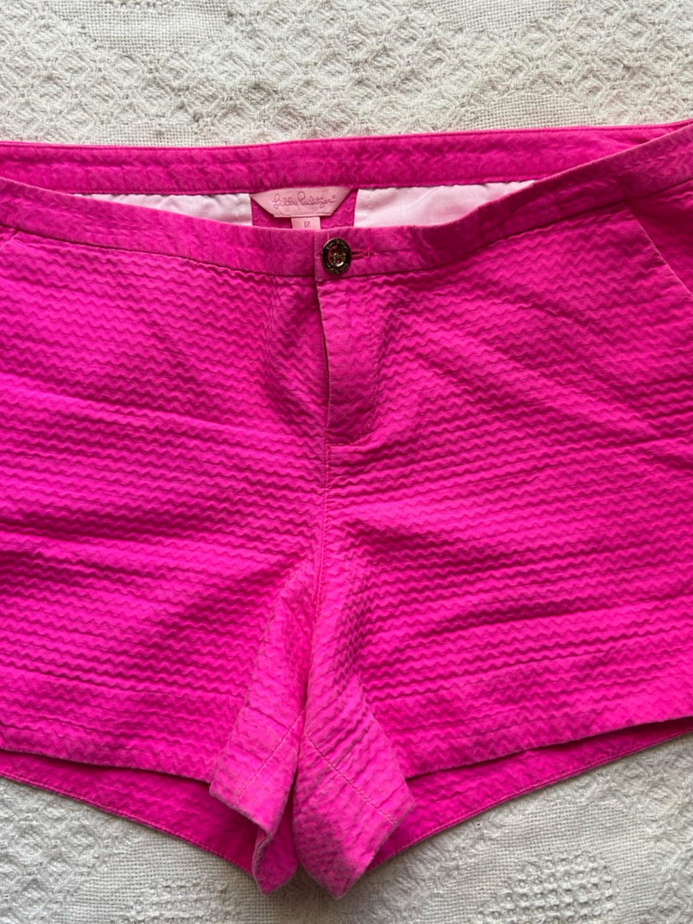 Lilly Pulitzer Bright Pink Women's Textured Shorts